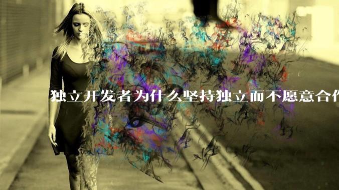 独立开发者为什么坚持独立而不愿意合作？