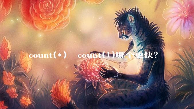 count(*)  count(1)哪个更快？